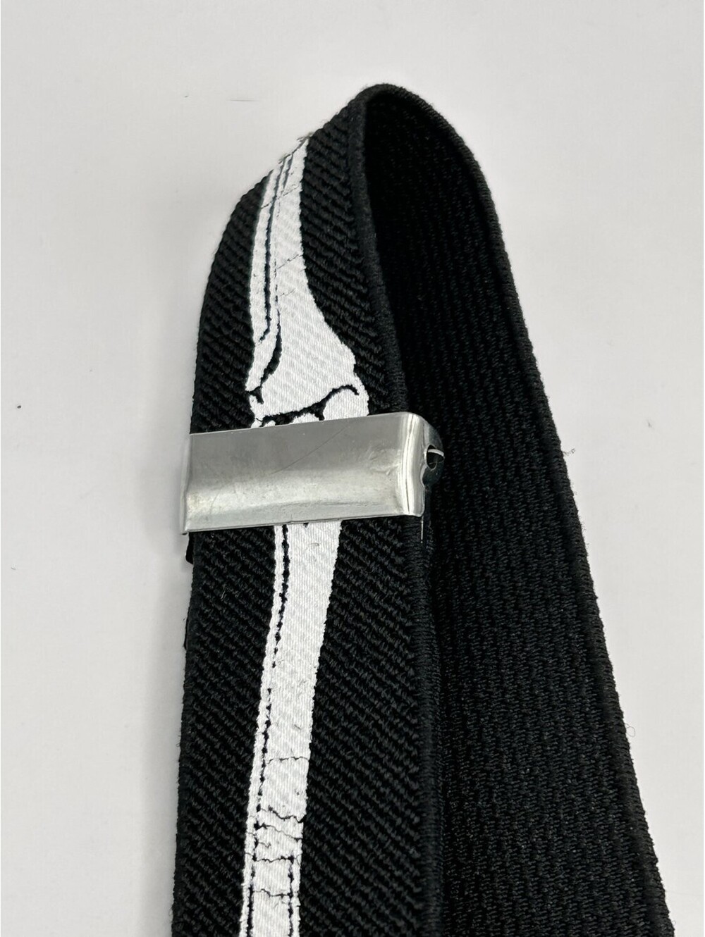 Skeleton Bones Suspenders Y-Back Adjustable Clip-On Goth Punk Black 40in Mens - Picture 6 of 7